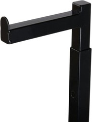 Single Costumer Clothing Display Stand Black Valet 72″ Garment Rack Adjustable