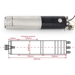 〖USA〗 2.2KW ISO20 ATC Water Cooled CNC Spindle Motor 220V Automatic Tool Changer