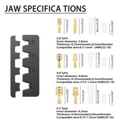 SN-58B Ratchet Crimping Tool 0.25-1.5mm² Terminal Connectors Wire Crimper Plier