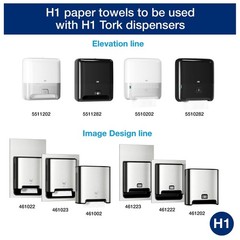 Tork Matic Paper Hand Towel Roll Natural H1 (6 Rolls) and Tork Matic Paper To…