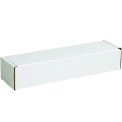 50 24″ x 2″ x 2″ White Corrugated Mailers Tuck Flap Boxes Free Ship