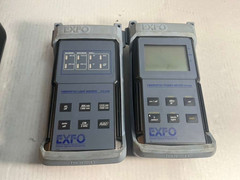 EXFO FOT-90A, FLS-210B Fiberoptic Power Meter Optical Power Test Set S-4358/G