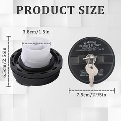 Locking Gas Cap with Key, Gas Cap Lock Compatible with Toyota 4Runner Tacoma …