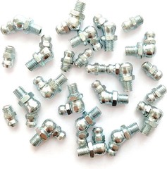 1/4″-28 24Pcs Grease Fitting Assortment Straight 45 90 Degree Grease Zerk Fittin