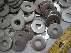 Flat Washers M5 DIN 9021B Stainless Steel Lot of 100 #4419