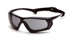 Pyramex Crossovr Safety Glass, Anti-Fog Lens w/ Rubber Gasket and Strap