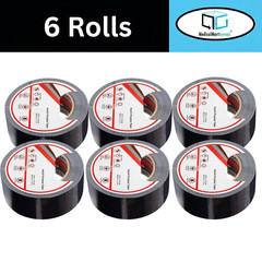 6 Rolls – 2 Inch x 60 Yards 6 Mil Multi Utility Grade Adhesive Duct Tape, Black