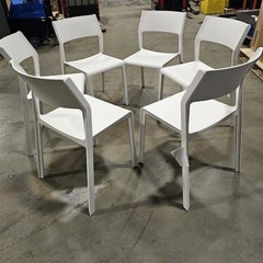 Nardi Trill Bistrot Bianco Resin Stackable Outdoor Dining Chair – 6ct