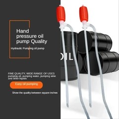 Manual Fuel Transfer Pump Hand Siphon Hose Gas Oil Water Liquid Transfer Tool