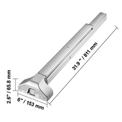 VEVOR Push Bar Door Locks Stainless Steel Panic Bars for Exit Doors with Lever