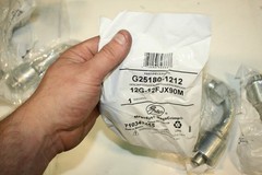 Lot of 3 Gates Hydraulic Hose Fittings G25180-1212 12G-12FJX90M