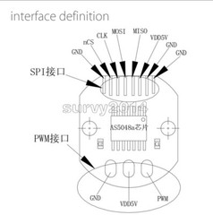 AS5048 Magnetic Encoder Precision 14Bit PWM SPI Interface For Brushless Motor