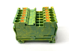 Phoenix Contact PT 2,5-PE Ground Terminal Block Green/Yellow 3209536 LOT OF 6