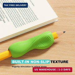 ELETIUO 6-Pack Pencil Grips,Ergonomic Triangular Design with Guiding Grooves Cor