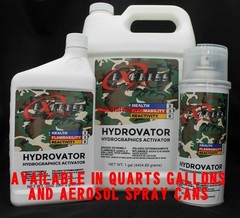 1 QUART 32oz HYDROVATOR HYDROGRAPHICS WATER TRANSFER ACTIVATOR film tank dip kit