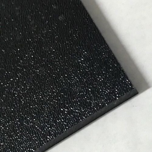 Primex X401 .080″ x 50″ x 56″ ABS Black Plastic Sheet Textured Haircell B