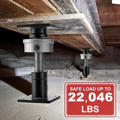 6.5-9″ House Floor Jacks Adjustable Small Screw Jacks Post Home Leveling Black