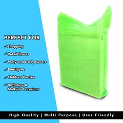 100 Pack 15″ x 18+2″ 1.25 mil Thick – Orange Merchandise Plastic Shopping Bags