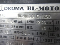 *SPECIAL PRICE* OKUMA BL-MOTOR BL-MH301E-12SB 1995.12 ER-FC-2048D WARRANTY