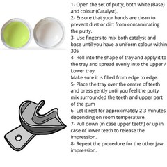 Dental Impression Kit – Hydrophilic Firmer Putty & Trays – Teeth Retainer Mold