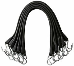 10 CALHAWK 21″ RUBBER BUNGEE CORDS TIE DOWNS 100% EPDM M-CLASS RUBBER STRAPS