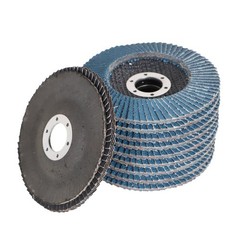 100 Piece 4-1/2 In x 7/8 In T29 80 Grit Premium Zirconia Flap Sanding Discs