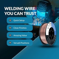 MIG Welding Wire ER70S-6 .030″ 10lb Spool – Low Splatter Mild Steel Wire for All