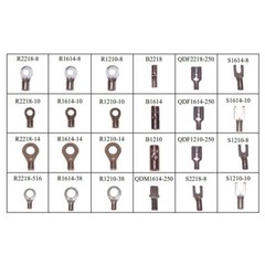 1200 Uninsulated Wire Terminal Crimp Connectors Non Insulated Assortment Kit USA