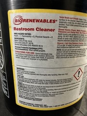 Spartan BioRenewables Restroom Toilet Cleaner Bio 83 Base 5 Gallons 353005
