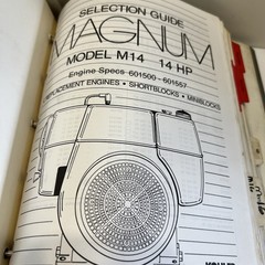 Kohler Magnum Parts-Engines Orig. Service Repair Manual Book 1988-95 Large Size