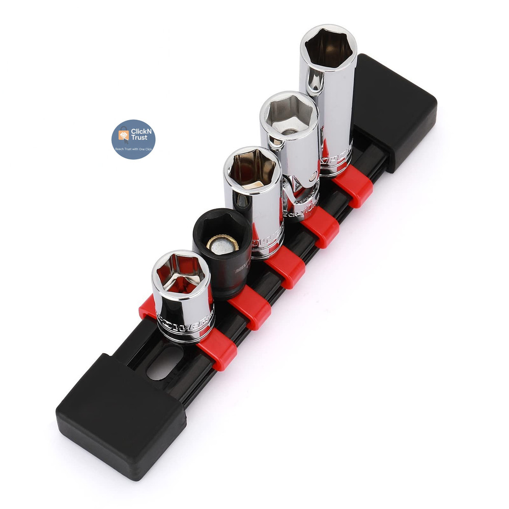 MIXPOWER 5PCS 1/4″ Drive 6 Point Single Size 10mm Socket Set, 1/4″Drive