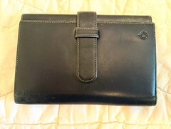Franklin Covey Full-Grain Leather Compact Planner Weekly/Monthly Undated Black
