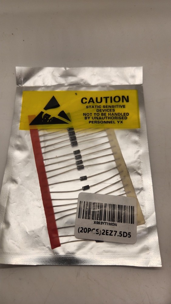 (20PCS) DO 41 Zener Diode 27V 2W, 2EZ7.5D5 / DO-204AL