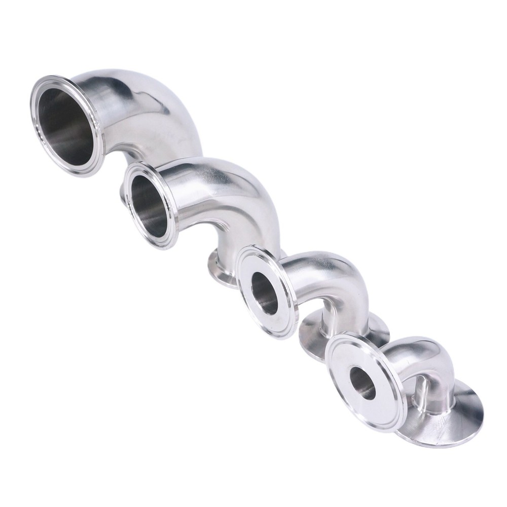 0.5″ 1.5″ 2″ Tri Clamp 90 Degree Elbow 304 Stainless Steel Sanitary Fitting