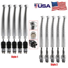 NSK/KAV Style Dental High Speed Handpiece with 4 Hole Quick Coupler 360° Swivel