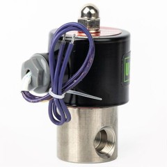 U.S. Solid 3/8 inch Electric Solenoid Valve 12V DC Stainless Steel