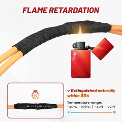 Wire Tape 1 Inch 50 FT High Temp Wiring Loom SelfAdhesive Felt Cloth Electric…