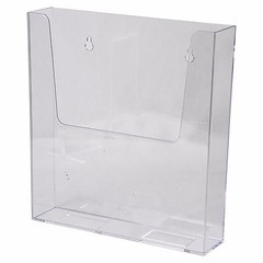Wall Mount Sign Brochure Holder 8.5×11″ Clear Plastic Top Quality AZM Display