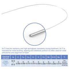 AZDENT Dental Orthodontic Round Arch Wire Super Elastic Niti Natural Upper Lower
