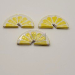 Half Lemon Slice, Porcelain, Prop, Display Set of 6 ea.