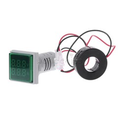 AC50-380V 0-100A 22mm 3-in-1 Voltmeter Ammeter Frequency Digital Volt AMP Meter