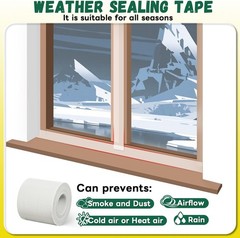 Versatile Window Sealing & Insulation Tape – 3 Inch x 65.5 FT for All Seasons