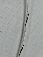 Carlisle #14awg M22759/11-14-90 Silver PTFE Lead Wire 200C/600V White/Black/50ft