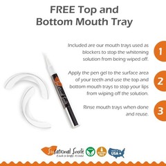 Sinsational Smile Teeth Whitening Pen, Up to 60 0.1 Fl Oz (Pack of 1)