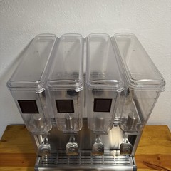 CRATHCO CS-4E/2D/3D-16 4-HEAD REFRIGERATED BEVERAGE DISPENSER 2.4 GAL. CLEAN!
