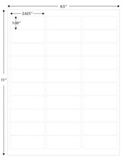 30000 Economy Address Labels Laser Ink Jet Compatible Word Sizes. 1000 Sheets!