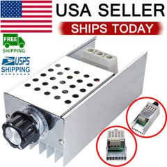AC 110-220V 6000W SCR Motor Speed Controller Volt Regulator Thermostat Dimmer