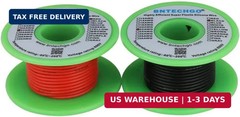 22 AWG Silicone Wire 50FT Red Black Flexible Stranded Tinned Copper Cable