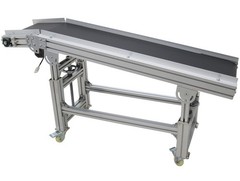 110V 59″×11.8″ Electric Plane Ramp Conveyor Transpotation Machine 66-88Lbs Load