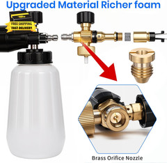 2PCS 1.1Mm Orifice Foam Cannons Nozzle Replacement Universal 1.1 Brass Orifice F
